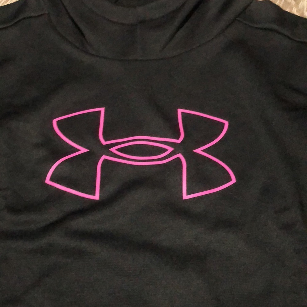Girls Under Armor Fleece Big Logo Hoodie - Picture 2 of 10